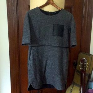 Madewell XS wool lined dress